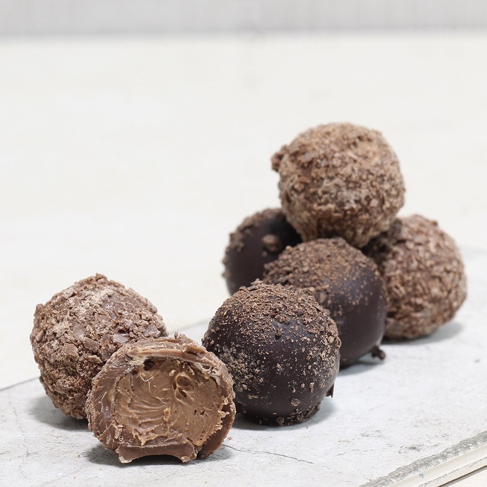 Rum chocolate truffles