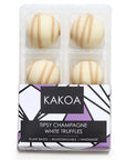 Vegan White Chocolate Champagne Truffles