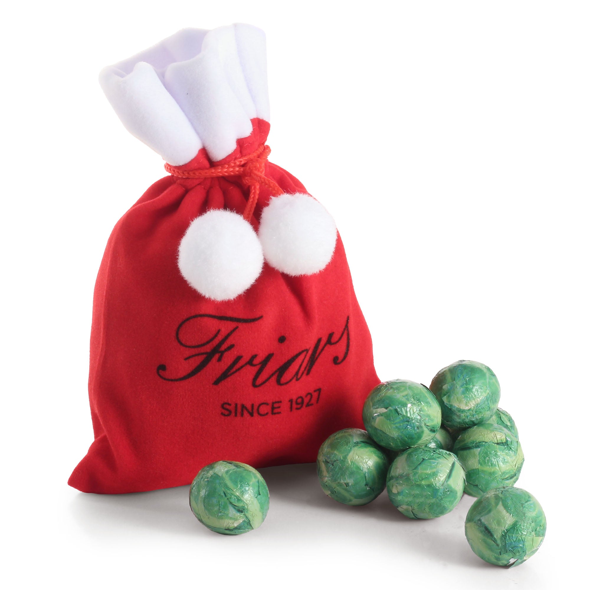 Chocolate Brussels Sprout Christmas Sack