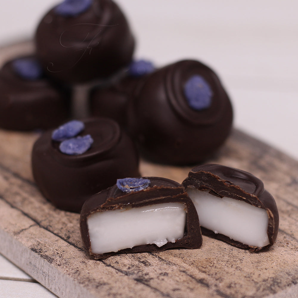 Chocolate Violet Fondant Creams
