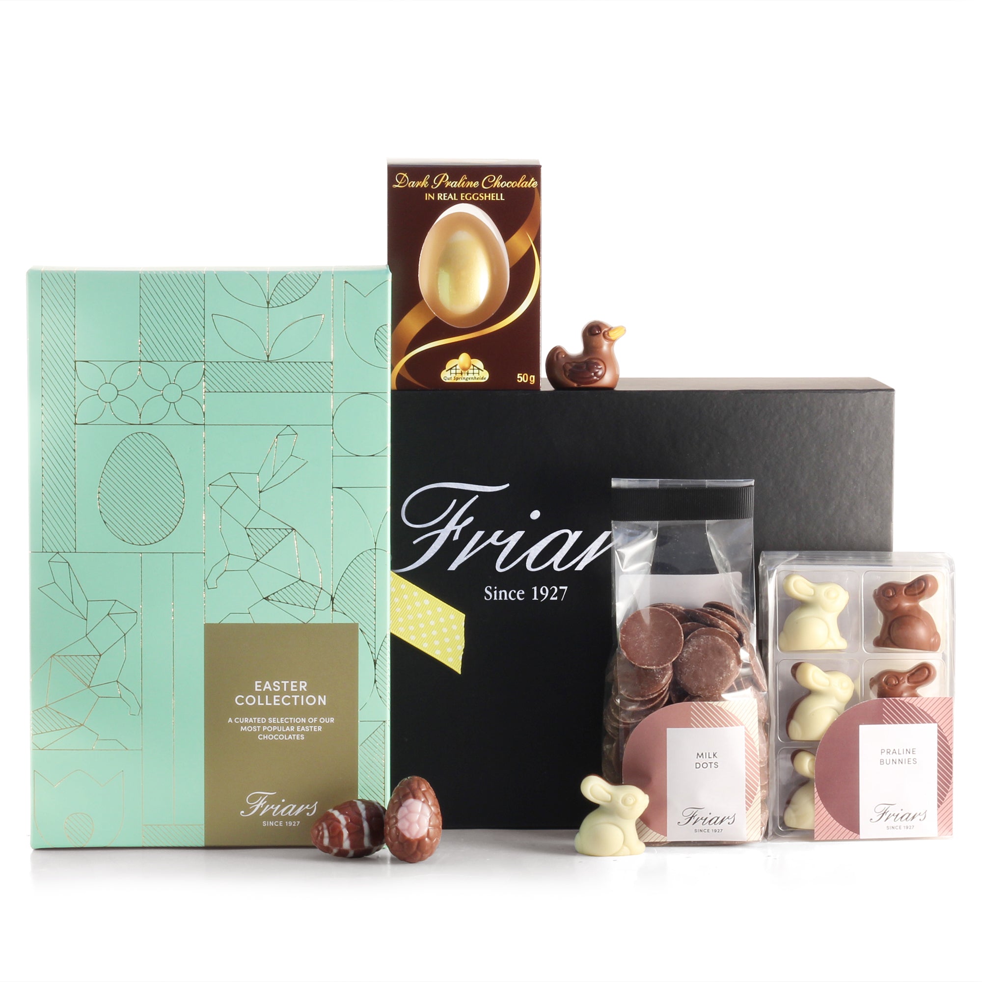 Sweet Shoppe Easter Chocolate Hamper Gift Box – Assorted Chocolate Bars, Letterbox-Sized Easter Treat Gift For All