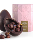 Luxury Rose and Violet Chocolate Easter Egg