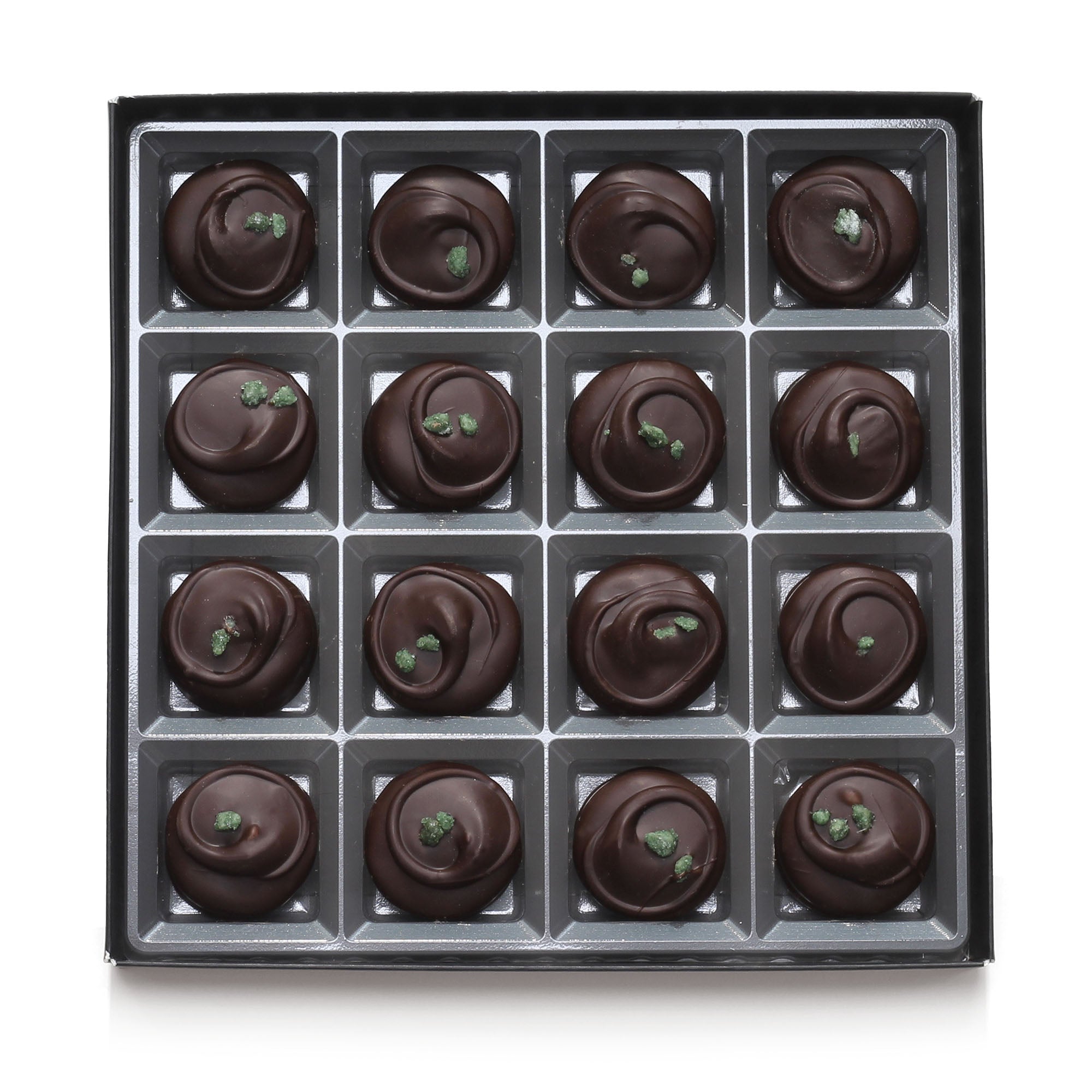 Dark Chocolate Mint Fondant Creams