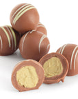Milk chocolate pistachio truffles