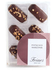 Dark chocolate pistachio marzipan