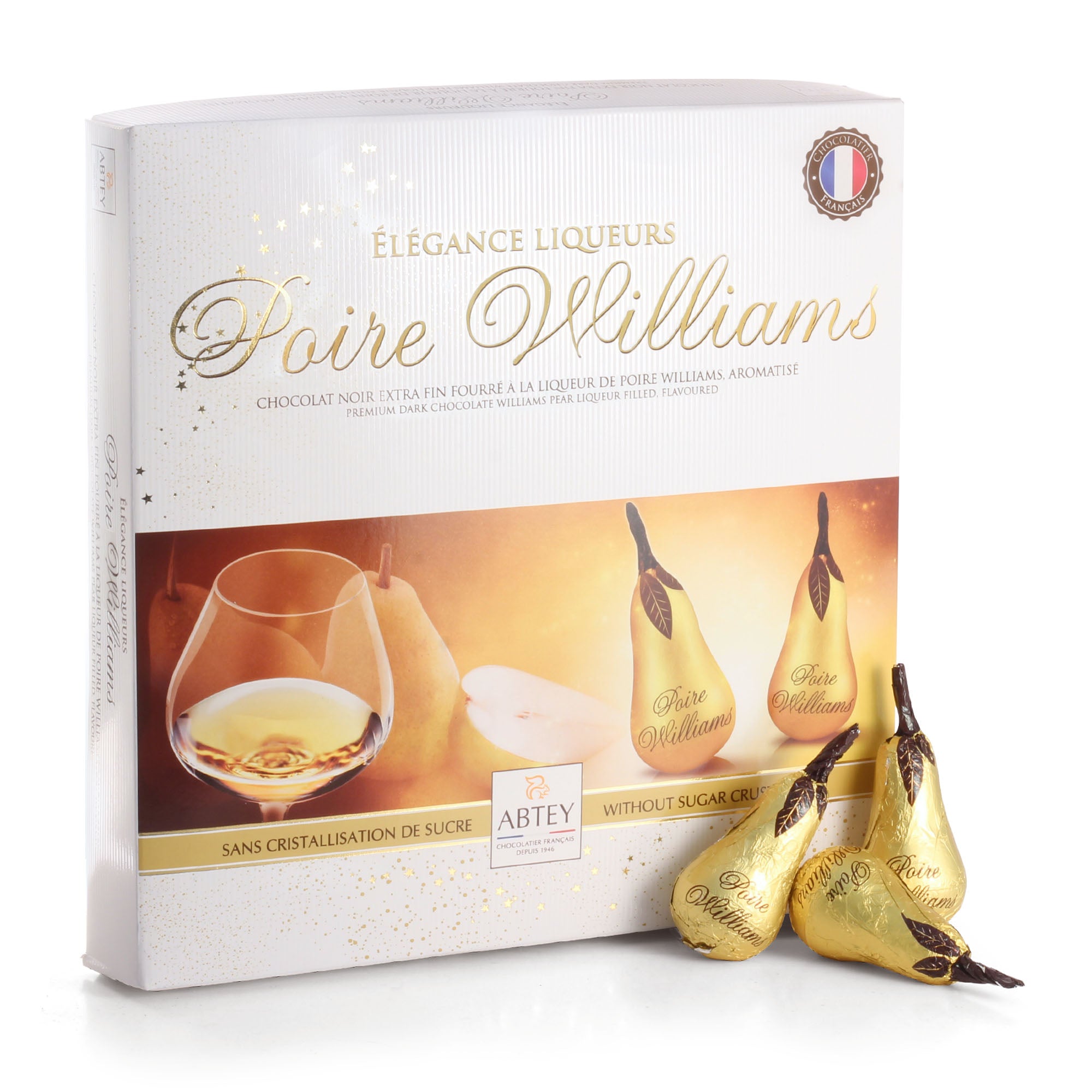 Abtey Poire William Elegance Liqueur Chocolate Gift Box