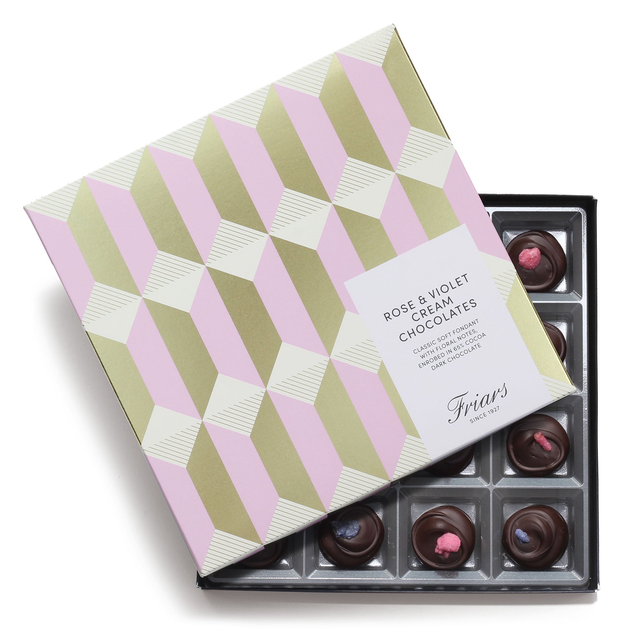 Chocolate Rose & Violet Creams Gift Box