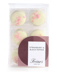 Strawberry & Black Pepper White Chocolates