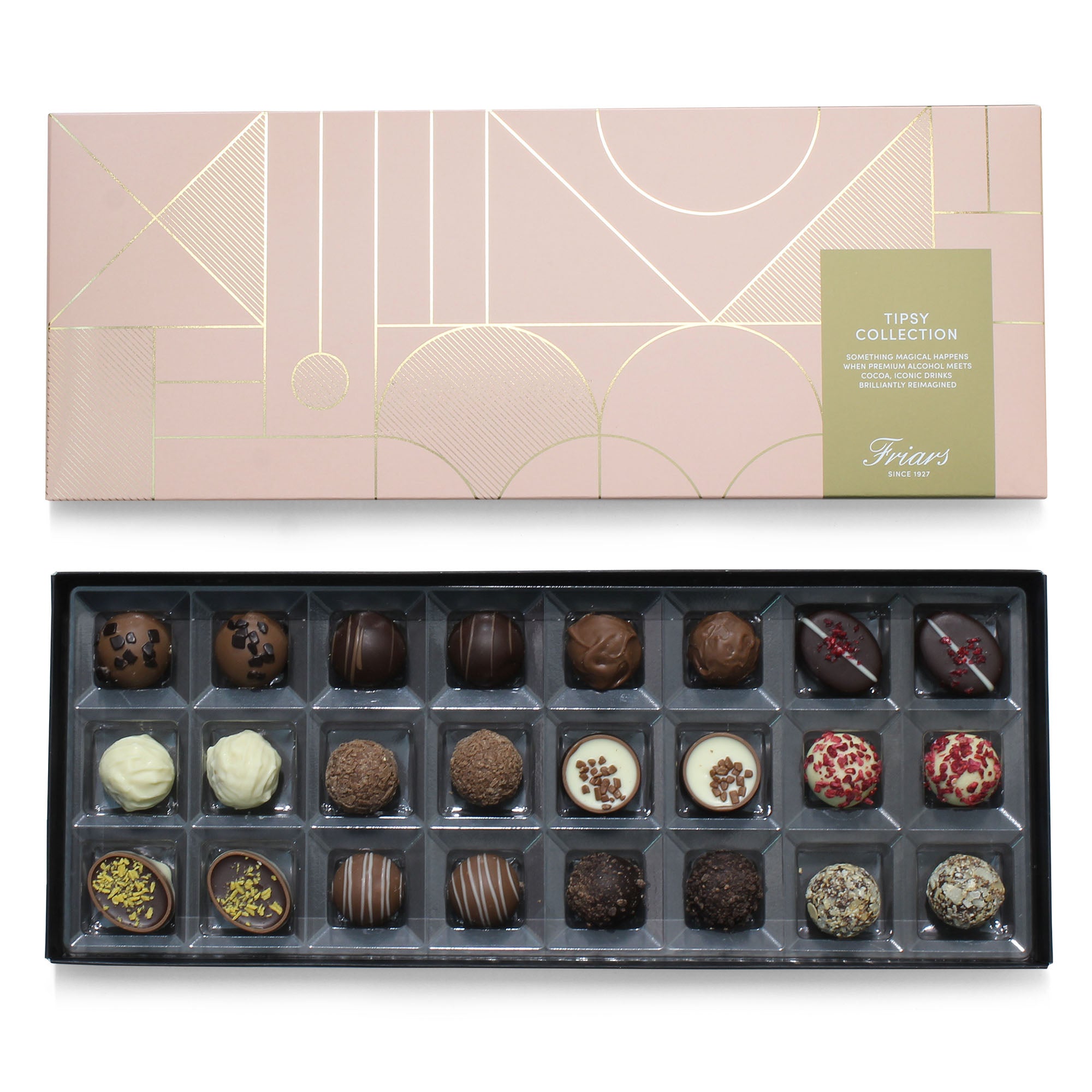 Tipsy Chocolate Alcohol Chocolate Gift Box Friars