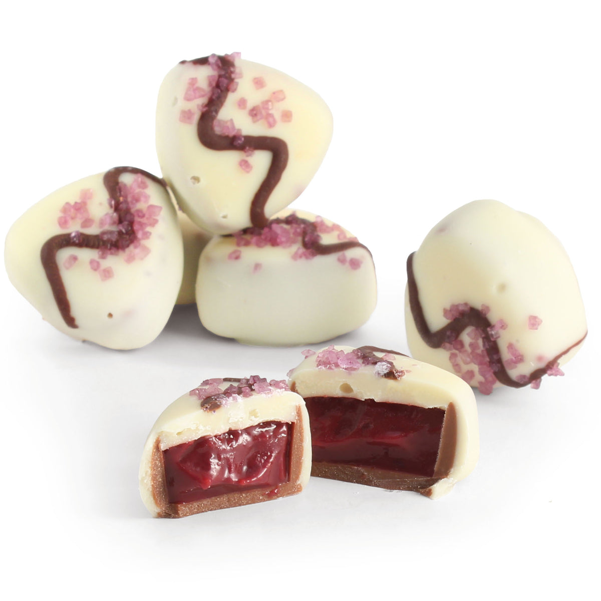 Berry white chocolates