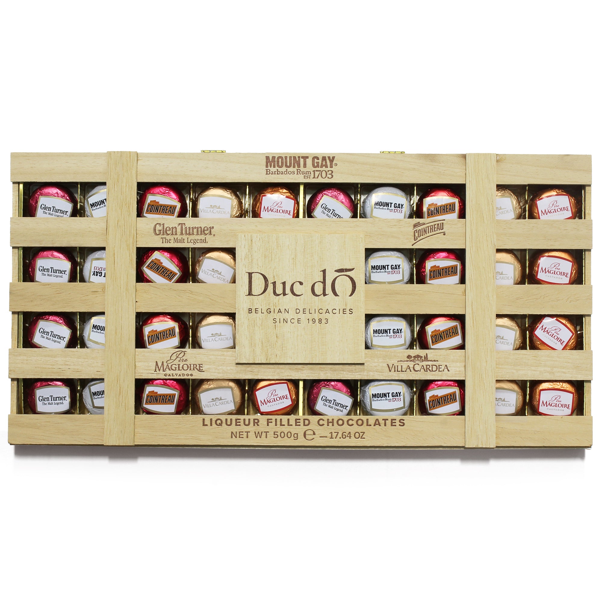 500g Duc d&#39;O Chocolate Liqueurs Crate