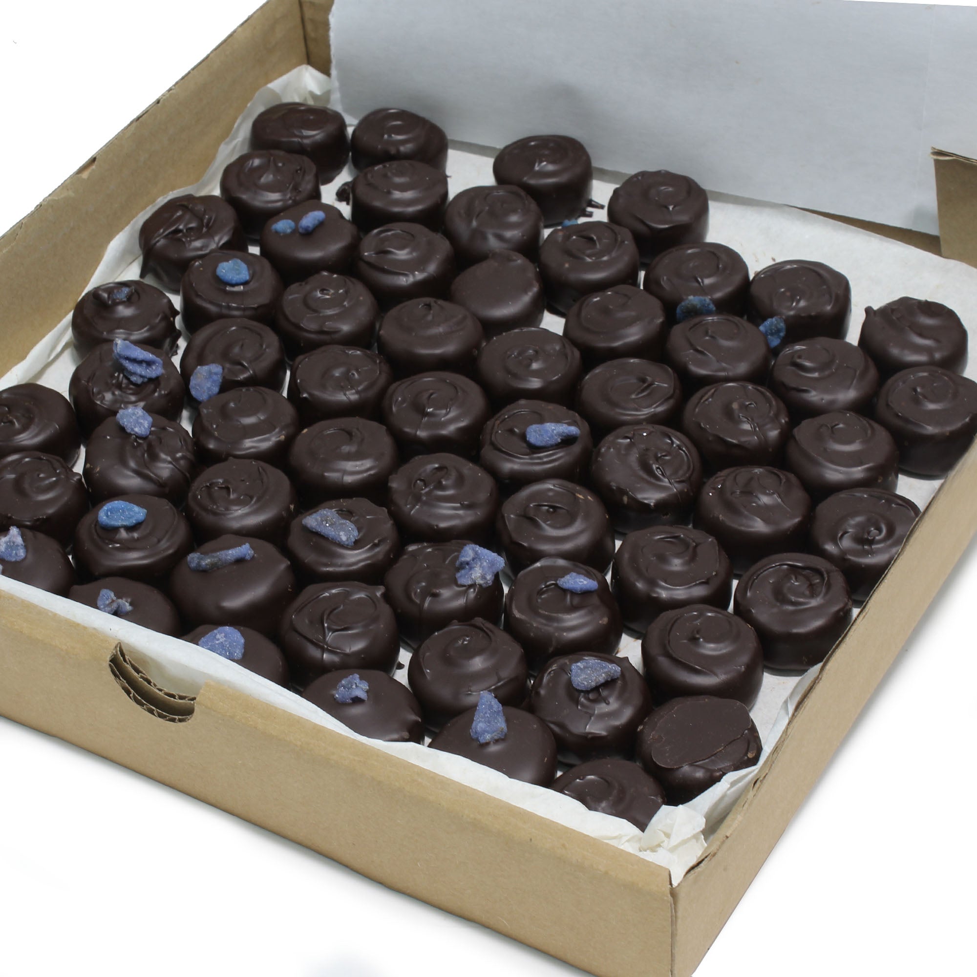 DARK CHOCOLATE VIOLET CREAMS - SECONDS