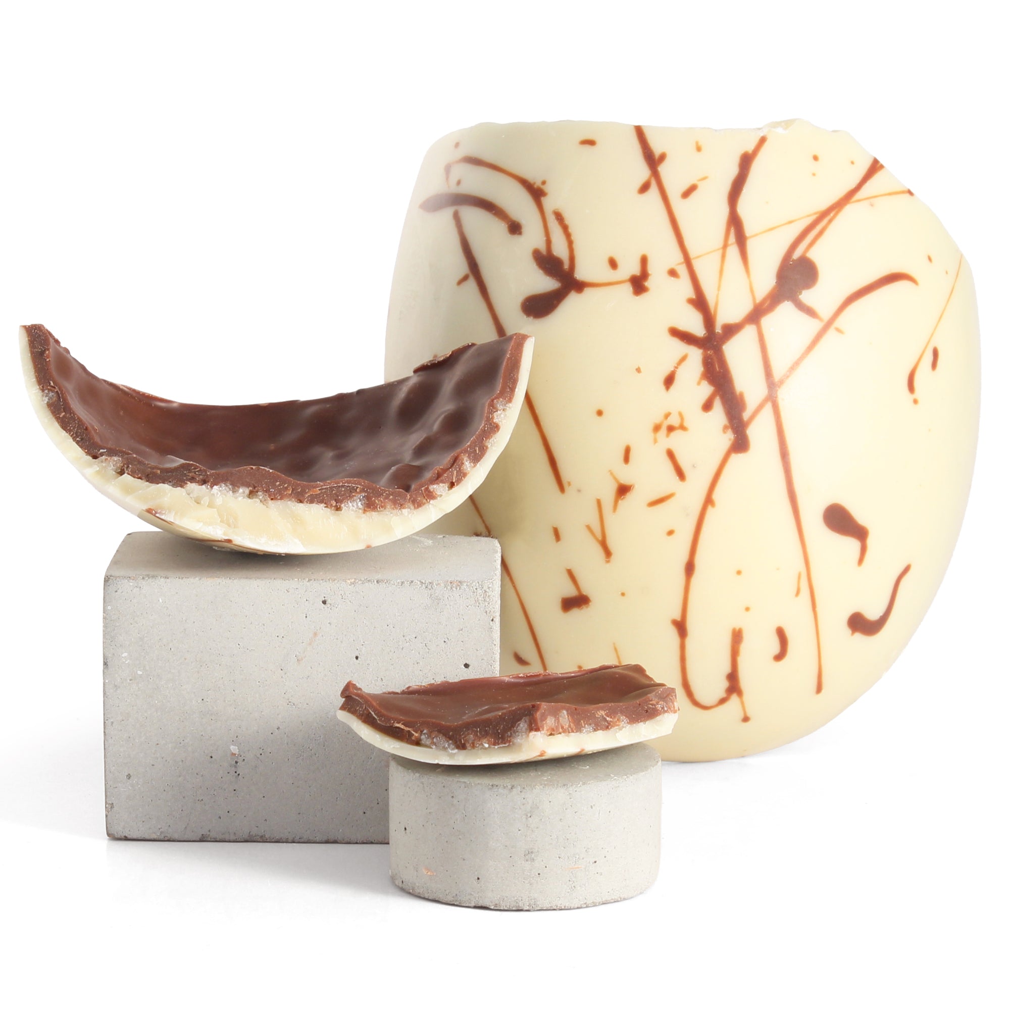 Vegan White chocolate creme brulee Easter Egg