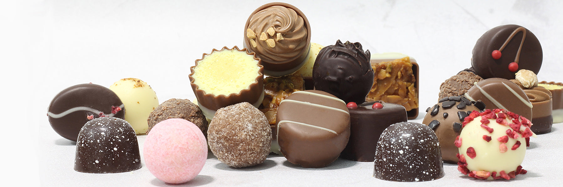 Assorted chocolate truffles