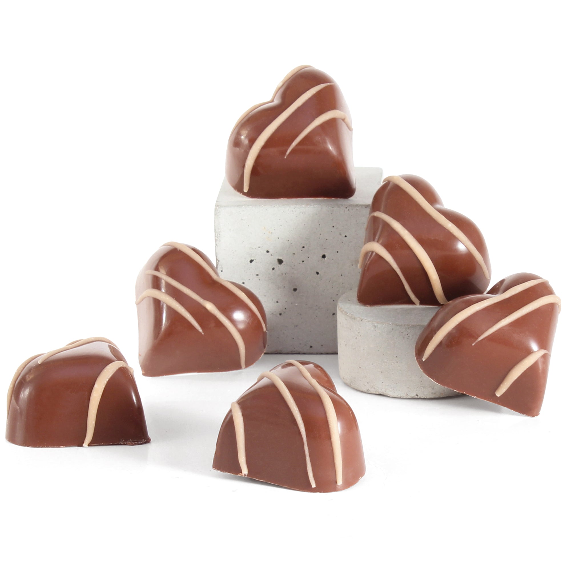 Peanut Butter Vegan Chocolate Hearts