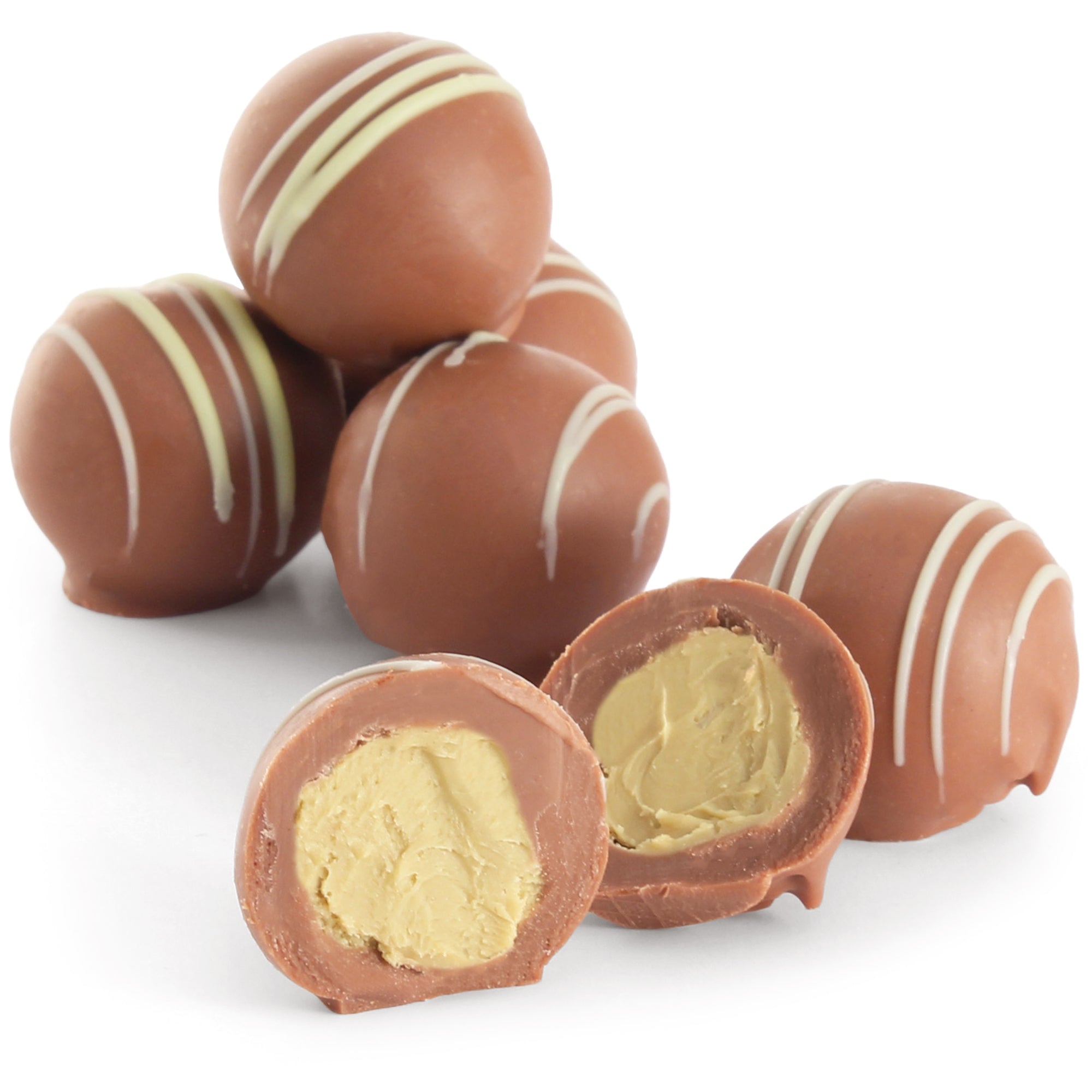Milk chocolate pistachio truffles