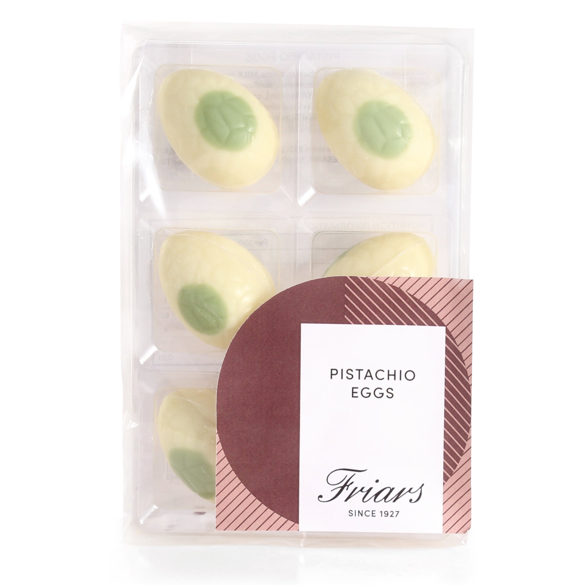 Pistachio Truffle White Chocolate Eggs