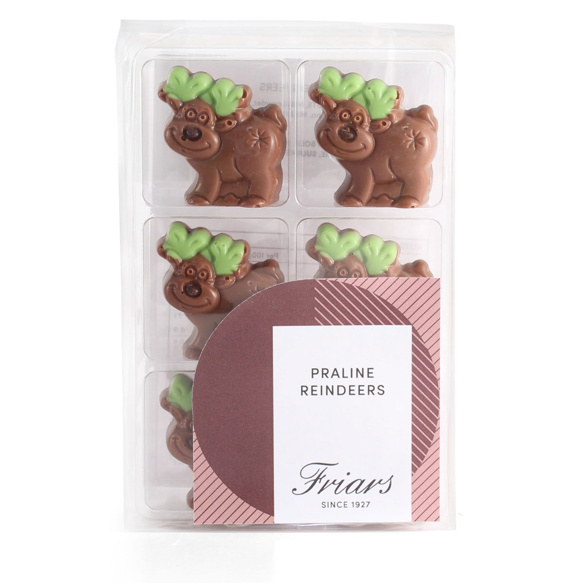 Praline Filled Chocolate Reindeers