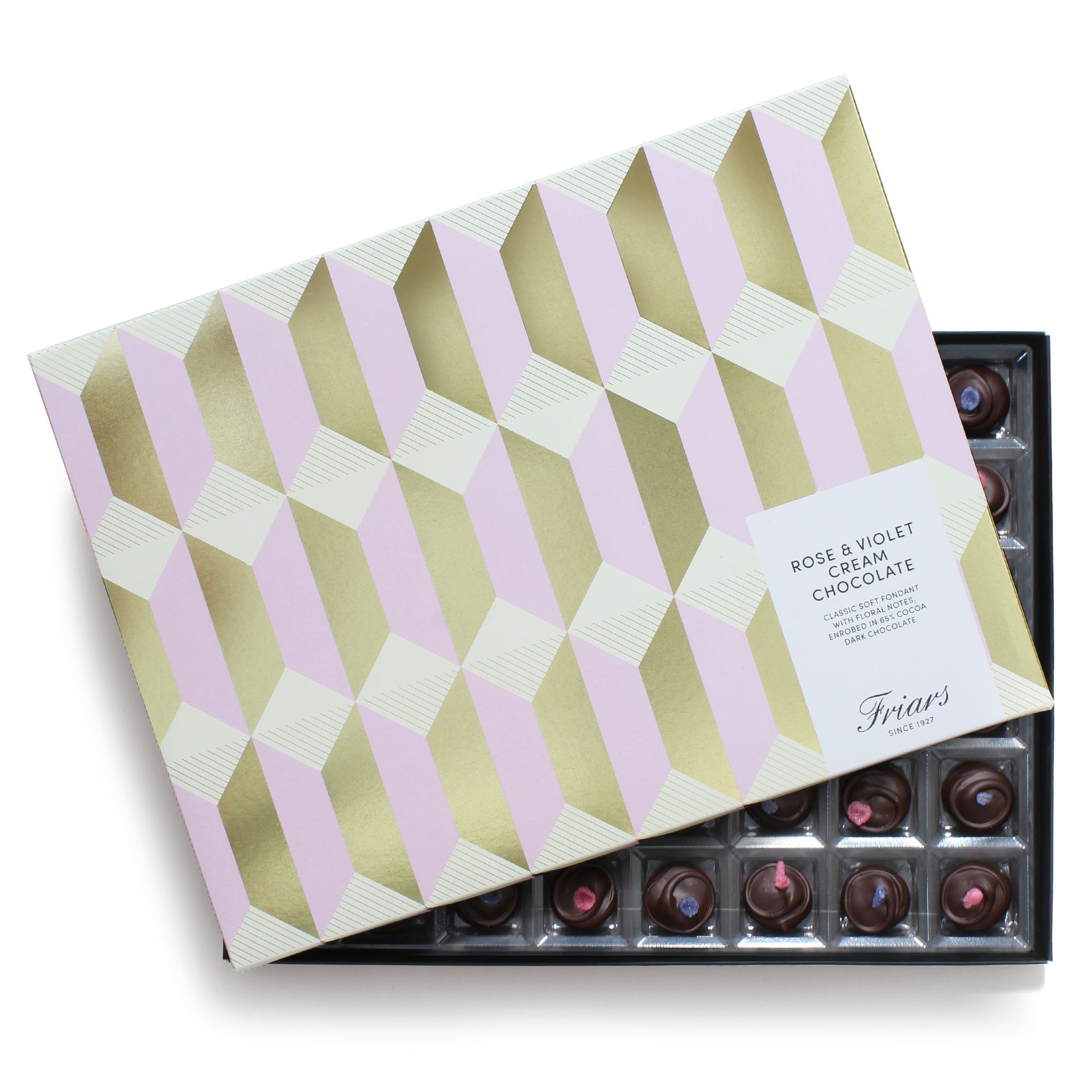 Rose & Violet Cream Chocolates Deluxe Gift Box Friars