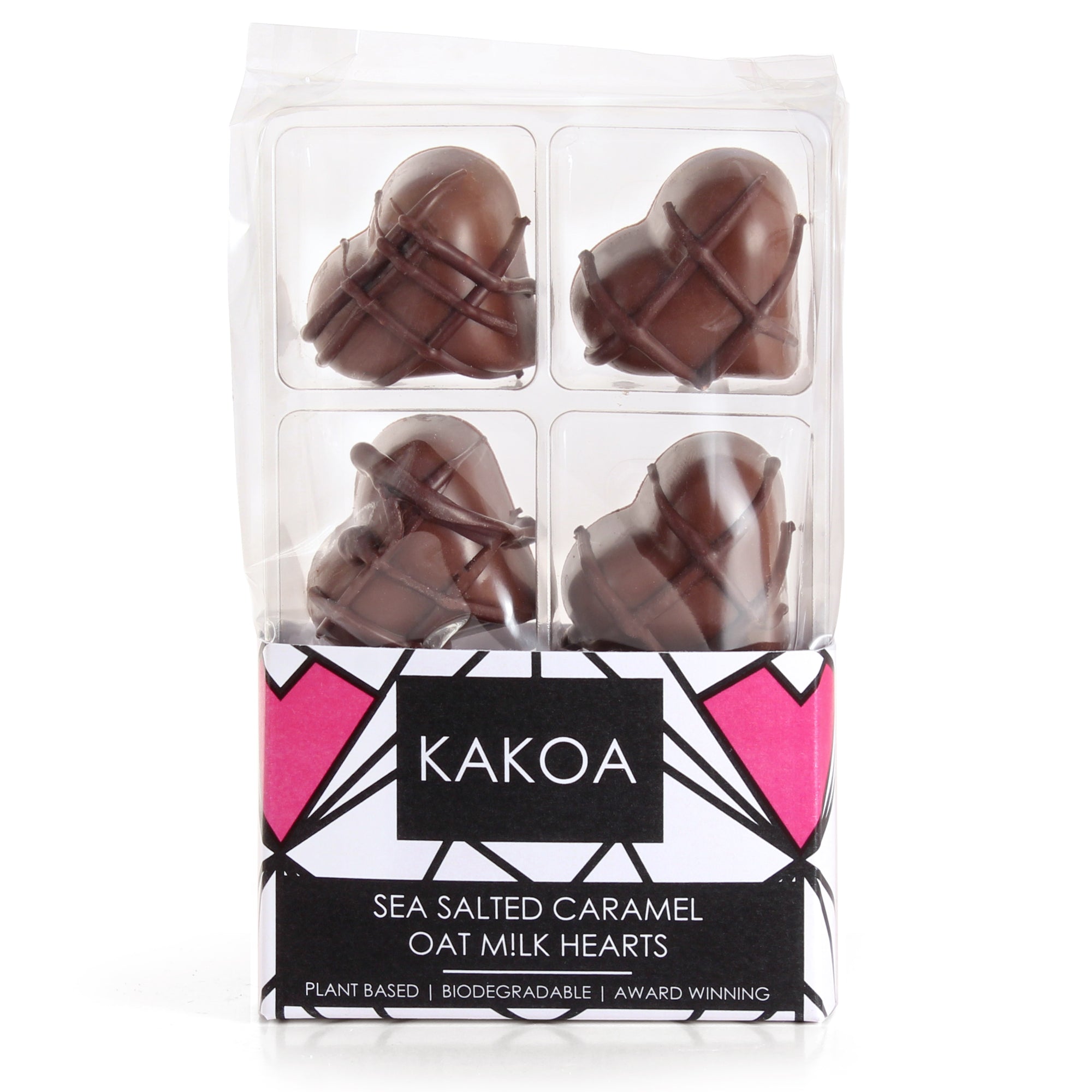 Salted Caramel Vegan Chocolate Hearts