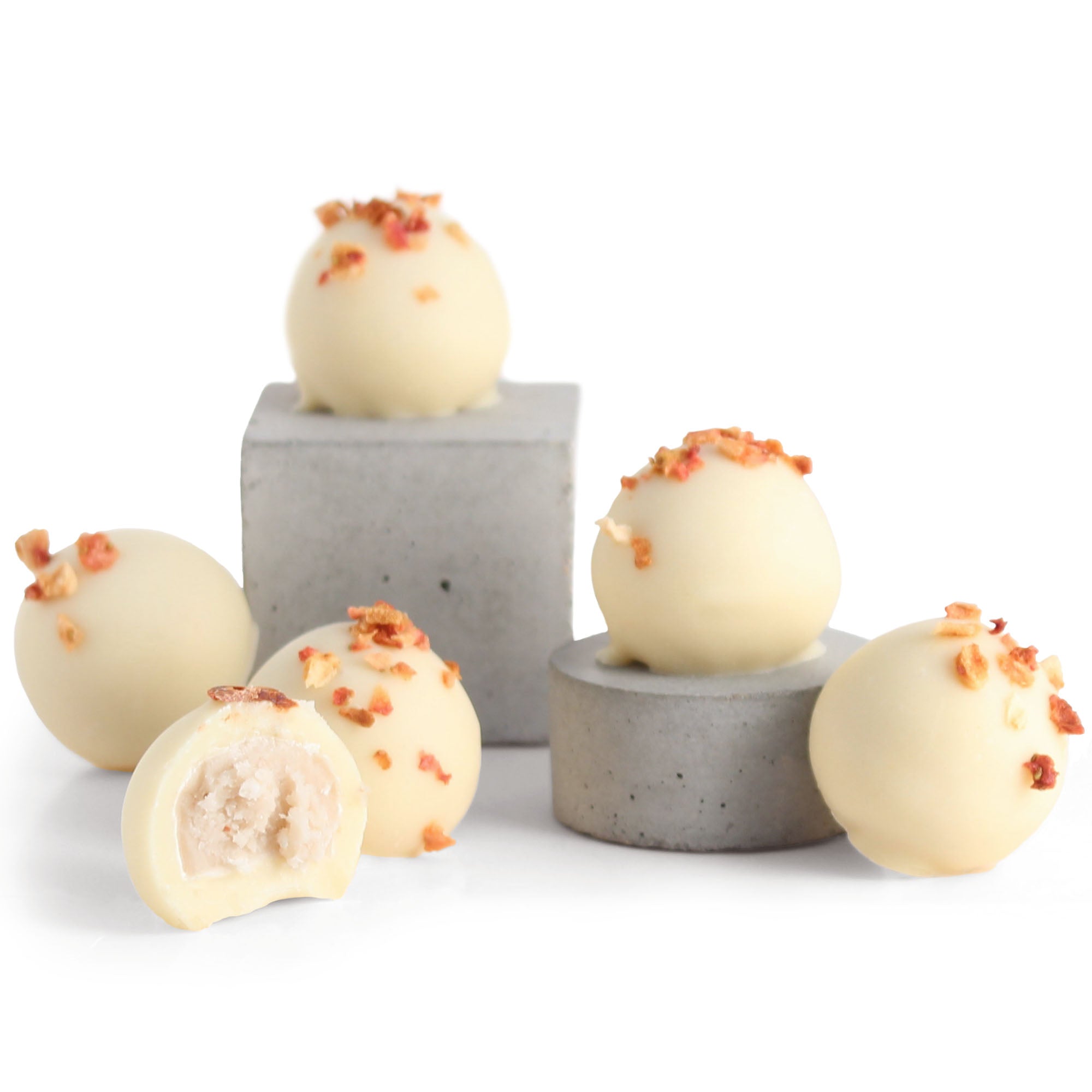 Strawberry & Champagne Vegan Truffles