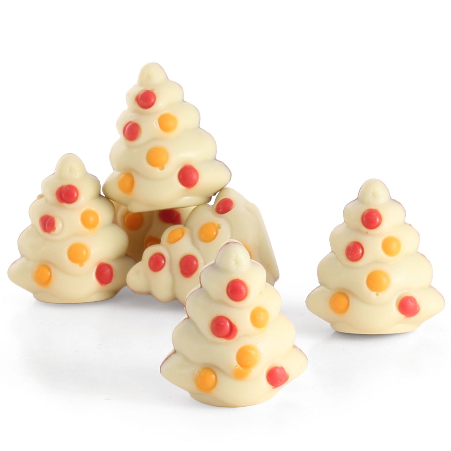 White Chocolate Praline Trees