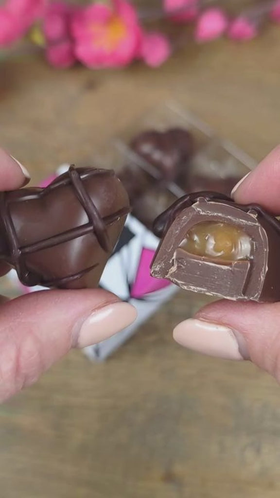 Salted Caramel Vegan Chocolate Heart