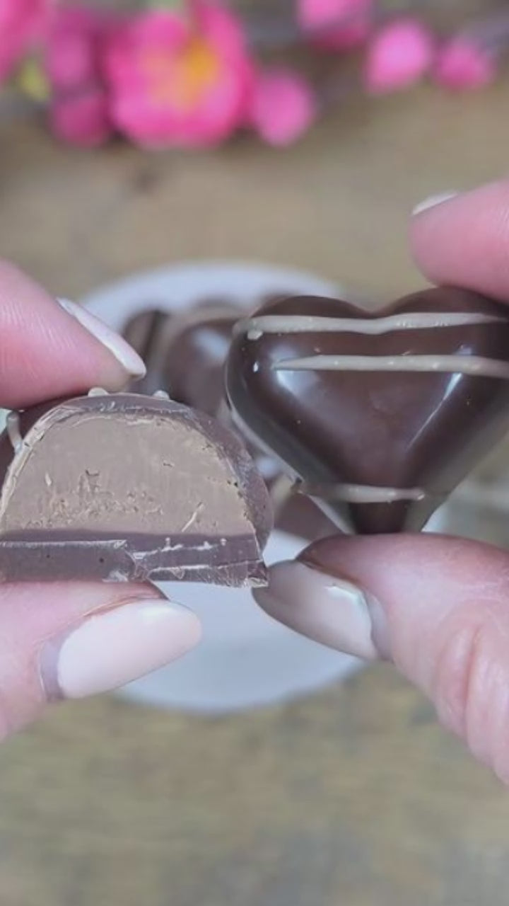 Peanut Butter Vegan Chocolate Heart